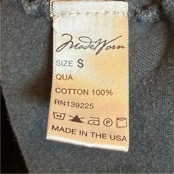 MadeWorn Black Graphic Janis Joplin Short Sleeve Tee sz. Small - Picture 4 of 5